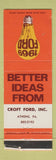 Matchbook Cover - 1969 Ford Croft Athens PA WORN STRIKER