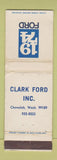 Matchbook Cover - 1974 Ford Chewelah WI WORN