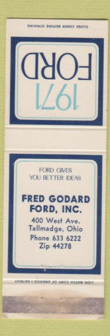Matchbook Cover - 1971 Ford Fred Godard Tallmadge OH WEAR