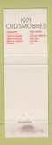 Matchbook Cover - 1971 Oldsmobile O'Keefe Cadillac Westport CT WEAR
