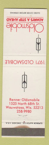 Matchbook Cover - 1971 Oldsmobile Renner Wauwatosa WI WEAR