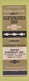 Matchbook Cover - 1962 Chevrolet Lafayette LA WORN STAINED