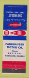 Matchbook Cover - 1965 Chevrolet Fankhauser Haviland KS WEAR