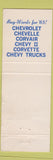 Matchbook Cover - 1965 Chevrolet Polk Pontiac Corning AR WORN