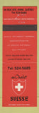 Matchbook Cover - Au Chalet Suisse Quebec QC