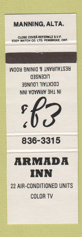 Matchbook Cover - Armada Inn Manning AB