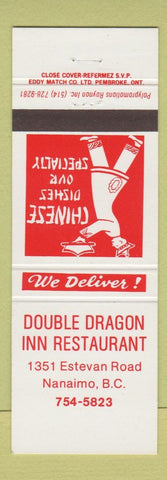 Matchbook Cover - Double Dragon Inn Restaurant Chinese Nanaimo BC ...