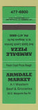 Matchbook Cover - Armdale Market Pizza Halifax NS