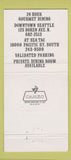 Matchbook Cover - 13 Coins Restaurant Seattle WA 30 Strike