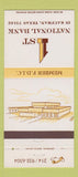 Matchbook Cover - 1st National Bank Kaufman TX 30 Strike