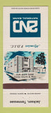 Matchbook Cover - 2nd National Bank Jackson TN 30 Strike