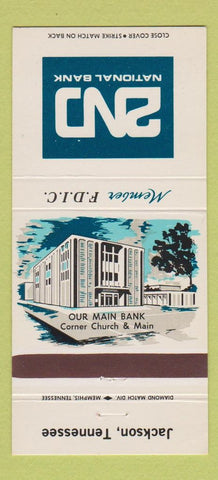 Matchbook Cover - 2nd National Bank Jackson TN 30 Strike