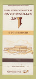 Matchbook Cover - 1st National Bank Kaufman TX 30 Strike