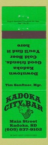 Matchbook Cover - Kadoka City Bar SD