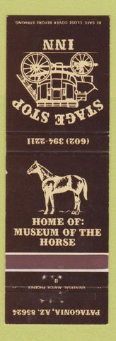 Matchbook Cover - Stage Stop Inn Patagonia AZ Horse Museum