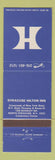 Matchbook Cover - Syracuse Hilton Inn NY WEAR