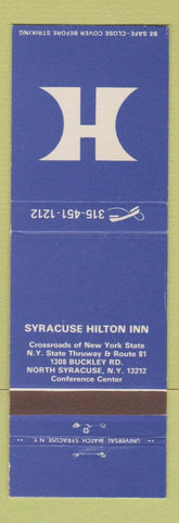 Matchbook Cover - Syracuse Hilton Inn NY WEAR