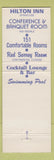 Matchbook Cover - Syracuse Hilton Inn NY WEAR