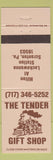 Matchbook Cover - Tender Gift Shop Scranton PA