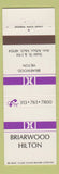 Matchbook Cover - Briarwood Hilton Hotel Ann Arbor MI