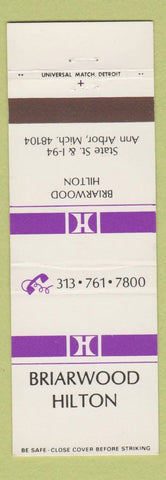 Matchbook Cover - Briarwood Hilton Hotel Ann Arbor MI