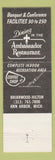 Matchbook Cover - Briarwood Hilton Hotel Ann Arbor MI
