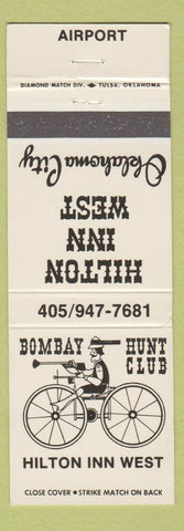 Matchbook Cover - Hilton Inn West Oklahoma City OK WEAR