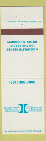 Matchbook Cover - Biloxi Hilton Hotel MS