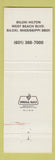 Matchbook Cover - Biloxi Hilton Hotel MS