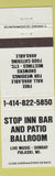 Matchbook Cover - Stop Inn Bar Pulaski WI