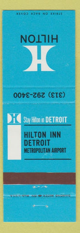 Matchbook Cover - Hilton Hotel Detroit MI
