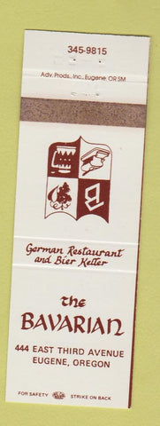 Matchbook Cover - The Bavarian Eugene OR WORN