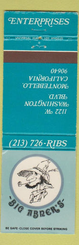 Matchbook Cover - Big Abner's Montebello CA Ribs WEAR