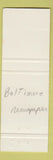 Matchbook Cover - The Ledger Newspaper Baltimore MD