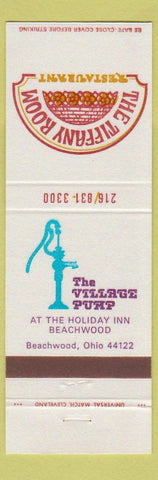Matchbook Cover - Tiffany Room Village Pump Holiday Inn Beachwood OH