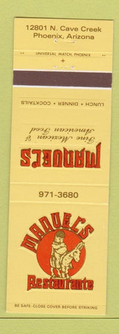 Matchbook Cover - Manuel's Mexican Restaurant Phoenix AZ