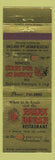 Matchbook Cover - Essex House Restaurant ST Louis MO