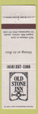 Matchbook Cover - Old Stone Inn Niagara Falls ON