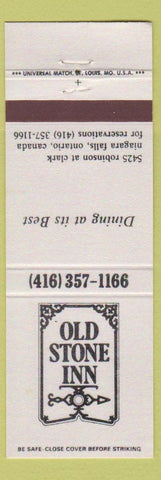Matchbook Cover - Old Stone Inn Niagara Falls ON