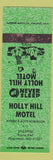 Matchbook Cover - Holly Hill Motel Aberdeen MD WEAR