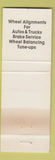 Matchbook Cover - Wheel Wright Chicago IL Goodyear Tires WORN