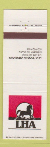 Matchbook Cover - Leo Hansen Arabians Scottsdale AZ Horses