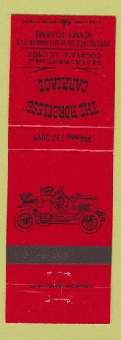 Matchbook Cover - Horseless Carriage Restaurant Newark DE