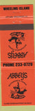 Matchbook Cover - Abbey's Restaurant Wheeling Island WV