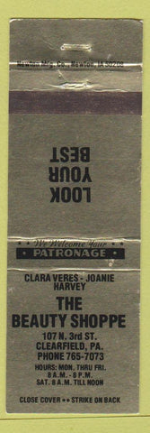 Matchbook Cover - Beauty Shoppe Clearfield PA WEAR