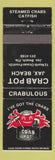 Matchbook Cover - Crab Pot Jacksonville Beach FL WEAR