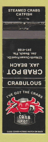 Matchbook Cover - Crab Pot Jacksonville Beach FL WEAR