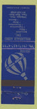 Matchbook Cover - Hillsdale Areo Balloon Rides Hillsdale MI