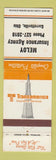 Matchbook Cover - Meloy Insurance Garrettsville OH WEAR