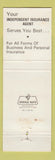 Matchbook Cover - Meloy Insurance Garrettsville OH WEAR